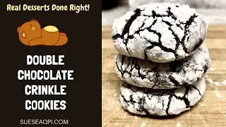 How to Make Healthier Double Chocolate Crinkle Cookies in Less than 30 Minutes with Coconut Sugar
