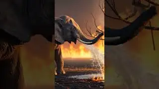 बंदर और हाथी की दोस्ती #aishorts #tranding #viralvideo #animals #jungkook #jungle #cartoon #aivideo