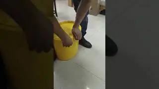 20L oval plastic bucket tamper proof lid with seals