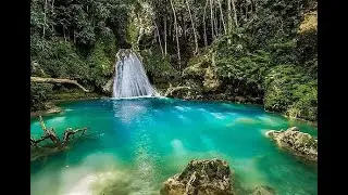 Jamaica nature blue hole raw video