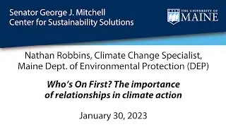 Nathan Robbins, Mitchell Center Talk Series, 1/30/2023