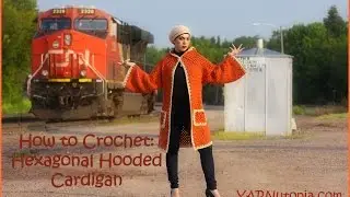 How to Crochet a Hexagonal Hooded Cardigan