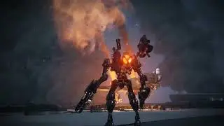 [Armored Core 6] a NEXT fights a funky MT or something idk (NEXT Movement Regulation)