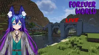 Lunako Transformed A Bridge In Minecraft Forever World #Minecraft #Foreverworld #shorts #vtuber #en