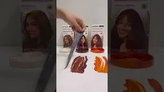 All Our BROWNS 🤎☕✩&deg; HAIR COLOR- Espresso, Hazel, Cinnamon #haircolor #swatching #asmrvideo