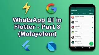 WhatsApp UI using Flutter [Part-3] | WhatsApp Call Screen tutorial | Flutter Malayalam Course