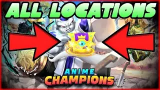 ALL INSANE SECRET CHEST LOCATION IN ANIME CHAMPIONS SIMULATOR!!!