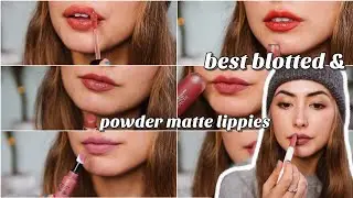 Favourite Drugstore BLOTTED & POWDER MATTE Lipsticks | Lipstick Week!