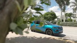 Blue Jeep Compass