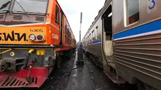 Hua lamphong railway station walking in Bangkok Thailand 2018 - 4K 60FPS HDR