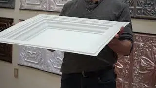 Upgrade Your Space with 274 Square Raised Border Tin Ceiling Tiles | Talissa Decor