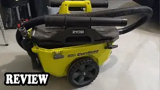 Ryobi Cordless Wet Dry Vacuum Review/ Weird features and tricks with this machine