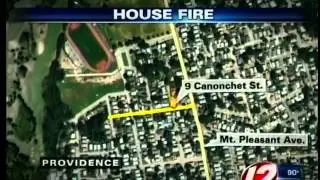 Providence Fire Crews at Canonchet St. House Fire