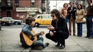 Street Kid Playing Dylan's Song with Broken Guitar—Dylan Stopped Walking and Did THIS
