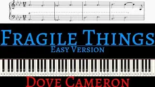 Dove Cameron - Fragile Things | EASY piano cover by Pianotato