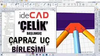 ideCAD Statik | Çapraz Uç Birleşimi ✔ | #10