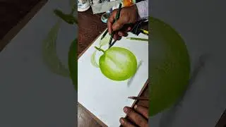 How to draw realstic guava with Pencil color?