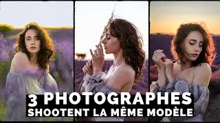 3 PHOTOGRAPHES SHOOTENT LA MÊME MODÈLE (dans les lavandes à Valensole !)