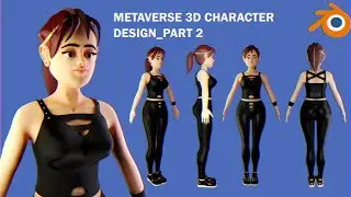 Blender 3D character design tutorial part 2.