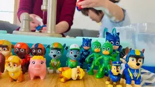 Paw Patrol & PJ Masks Bubble Bath Party! 🐶🦸&zwj;♂️🛁 | Epic Toy Playtime for Kids!