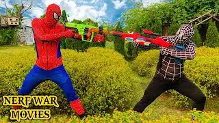 Nerf War Movies: Spider Man X Warriors Nerf Guns Fight The Mysterious Enemies Traps Enemies