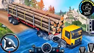 Wood Log Transport Truck Simulator 3D Transport Truck Construction company Driving Game 