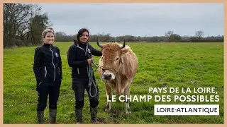 Loire-Atlantique : Mélanie Foucher et Gaëlle Loquais, éleveuses des vaches nantaises à Rouans.
