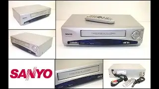 SANYO VHR-VT821A 6 Head Hi-Fi VHS VCR Video Player with Remote Control