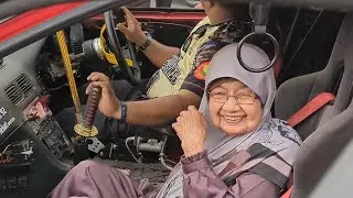 STEADY MAKCIK BERANI NAIK KERETA DRIFT TAK MENJERIT MACAM INFLUENCER PEREMPUAN TU