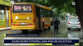Tragedia en Córdoba: una mujer murió atropellada por un colectivo