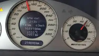 Mercedes C55 AMG manual gearbox m113 V8 100-200 acceleration on 3rd gear only