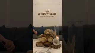 DIY Teddy Theme Centerpiece 🧸 #tabledecoration #teddybear #teddytheme #decoration #themedecor