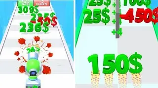 Number Digit Shooter 3D | Number Run Merge Master | Max Level Gameplay