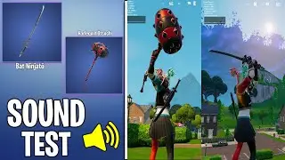 New Bat Ninjato and Harlequin Otsuchi pickaxe gameplay in fortnite - Feudal Gotham Bundle