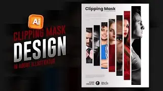 Simple and Creative Clipping Mask Poster in Illustrator | Clipping Mask Design | Illustrator 2025
