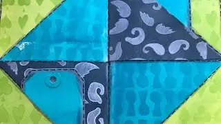 Day By Day Dylusions Dyalog Art Journal- Another Quilt Background Page