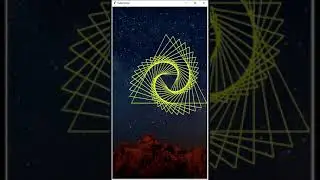 Python Turtle Graphics Starry Night #youtubeshorts #python#pythonprogramming #turtlegraphics