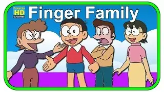 Finger Family Nursery Rhyme with Doraemon Family Cartoons | Nursery Rhymes