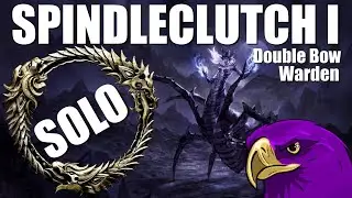 SOLO ESO Spindleclutch 1 Group Dungeon Run - Double Bow Warden Build - Deadly Whispers