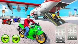 Airplane Bike Transport Truck - Bike Driving Games 2022 - Best Android Gameplay