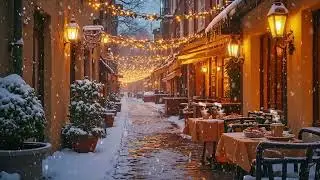 Quiet Winter Street Jazz ☕ Soft Coffee Caf&eacute; Music for Peaceful Moments
