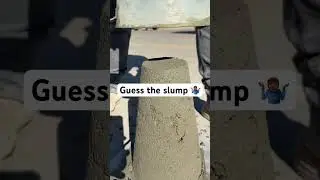 Guess the concrete slump! #concreteslumptest #slumptest #concreteslump #slump #concrete