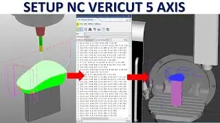 PowerMill 2019 Tutorial #69 | Setup NC Vericut simulation 5 axis