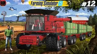 LOT OF SORGHUM HARVESTING WITH CASEHI HARVESTER IN NEW FIELD|FARMING SIMULATOR 23 GAMEPLAY|#12|