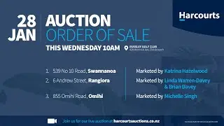 Harcourts Four Seasons Live Auctions 10am Wednesday 28th January  2026
