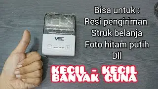 REVIEW DAN TUTORIAL PRINTER THERMAL BLUETOOTH VSC MP-58C RPP02 | Printer Resi Murah Meriah