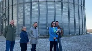 U.S. Agriculture Secretary Brooke Rollins talks tariffs, financial aid for farmers in Waukee, Iowa