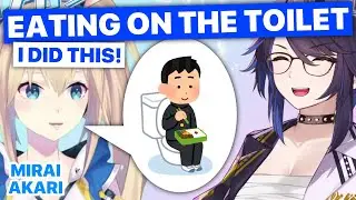 Eating On The Toilet (Kson & Mirai Akari) [Eng Subs]