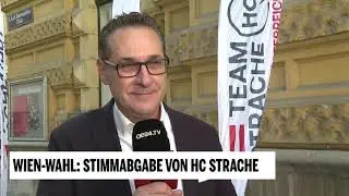 Abschluss-Statement von HC Strache nach der Stimmabgabe