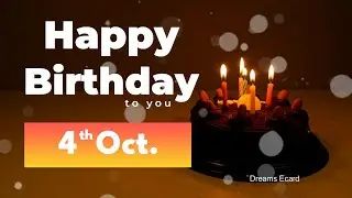 4th October birthday | 4th October happy birthday status | 4th October birthday wishes🎉